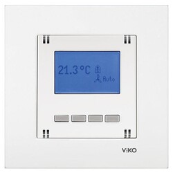 Viko Karre/Meridian Beyaz Digital Termostat Mekanizma ( Çerçeve Hariç ) 90967132 - 1