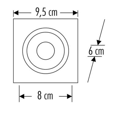 Cata Kartal Yuvarlak Spot (Siyah Kasa) CT-5031 - 2