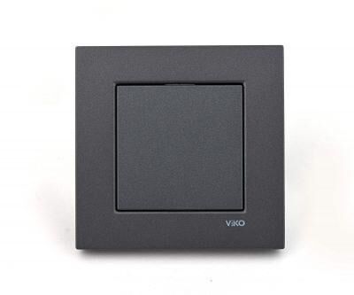 Viko Novella / Trenda Füme Işıklı Etiketli Zil Anahtarı Kapak - 1