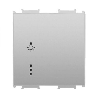 Viko Panasonic Thea Modüler Metalik Beyaz 2M Işıklı Light Anahtar Düğme/Kapak - 1