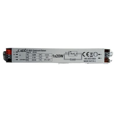 Cata CT-2512 1x20 Elektronik Balast - 1