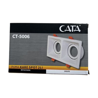Cata CT-5006 Puma Kare Spotun İkilisi Beyaz - 2