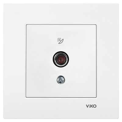 Viko Karre/Meridian Beyaz Uydu Prizi F Konnektör - 10 Db Mekanizma (Çerçeve Hariç) 90967038 - 1