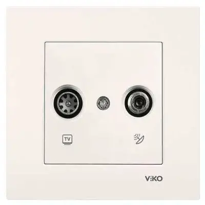 Viko Karre/Meridian Krem TV-SAT (Düğme, Kapak) 90950785 - 1