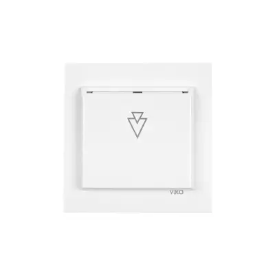Karre Meridian Beyaz Gecikmeli Switchli Energy Saver Anahtar 230V Mekanizma+Kapak 90967119 - 1