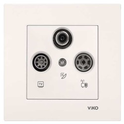 Viko Karre/Meridian Krem Uydu Sat Sonlu Mekanizma (Çerçeve Hariç) 90967241 - 1