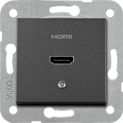 Viko Artline Novella/Trenda Siyah Hdmi Konnektör Kapak (Mekanizma Hariç) - 1