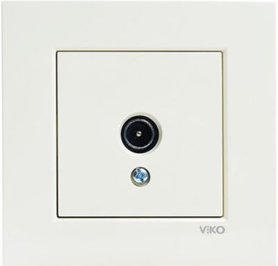 Viko Karre/Meridian Krem Tv Geçişli 12db Mekanizma ( Çerçeve Hariç ) 90967260 - 1
