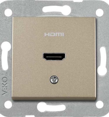 Artline Novella/Trenda Bronz Hdmi Konnektör Kapak (Mekanizma Hariç) - 1