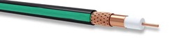 Hes Coaxial Rg 6/U-6 Cu/Cu Siyahyeşil Kablo - 1