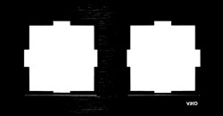 Artline Novella Cam Düz Siyah İkili Çerçeve - Thumbnail