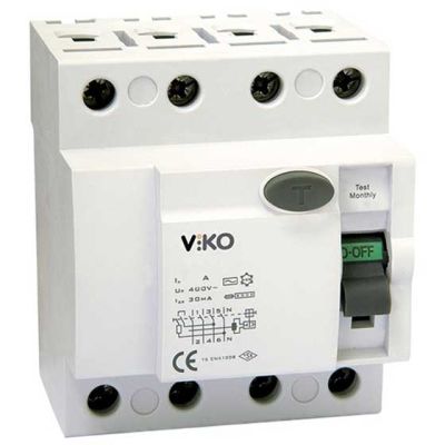 Viko - VTR4-10030 4x100A 30mA Ac Tip Kaçak Akım Rölesi - 1