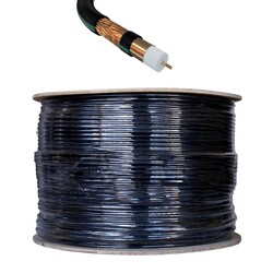 HES COAXİAL RG 6/U-6 Cu/Cu PE (Dış Ortam) (Siyah Kablo) - 1