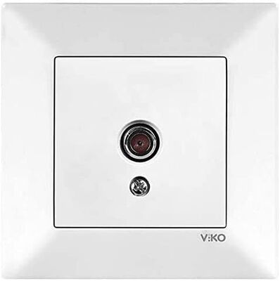 Viko Karre/Meridian Beyaz Tv Prizi Geçişli 12dB (Çerçeve Hariç) 90967060 - Viko