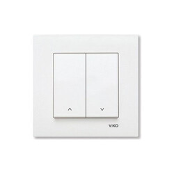 Viko Karre/Meridian Beyaz Jaluzi Kumanda Anahtarı (Çerçeve Hariç) 90967016 - Viko