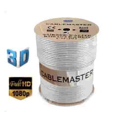 Cablemaster CM-303 64 Tel RG6-U4 Bakır Alaşımlı Anten Kablosu (300 Metre) - 1