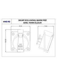 Nead 5X32 A Kapaklı Makine Prizi - 5