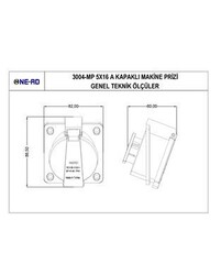 Nead 5X16 A Kapaklı Makine Prizi - 5