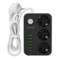 LDNIO SE3631 3PRİZ+6 USB Akım Korumalı Prizi - 5