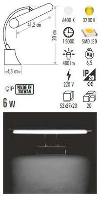 Cata 6W Pelikan Led Aplik (Beyaz Işık) CT-5207 - 2