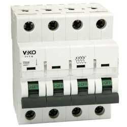 Viko - 4VTB-4C63 4x63A 4,5kA C Tipi Otomatik Sigorta - 1