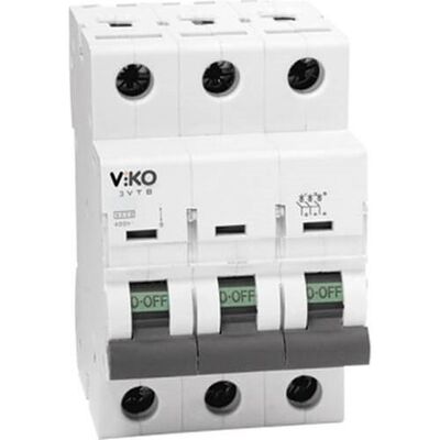 Viko - 6VTB-3C63 3x63A 6kA C Tipi Otomatik Sigorta - 1