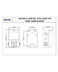 Nead Kombinasyon - 5x32 A 1 Adet Ön + 1x16 A 2 Adet Yan - 2