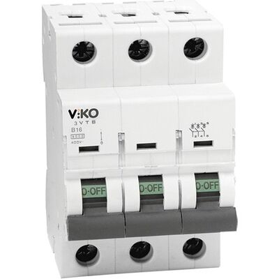 Viko - 6VTB-3C125 3x125A 3kA C Tipi Otomatik Sigorta - 1