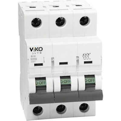 Viko 6Vtb-3C125 C Tipi 3X125A Otomatik Sigorta 3Ka - 1