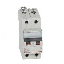 Legrand - 409200 2x10 Amper 10kA C Tipi Dx3 Otomatik Sigorta - 1