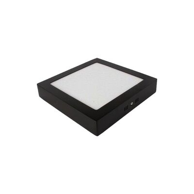 Jupiter 18W Led Kare Tavan Armatürü Siyah Kasa - 1