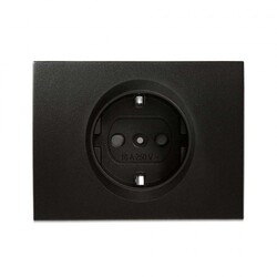 Viko Thea/Panasonic Blu Siyah Topraklı Priz Düğme (Mekanizma Hariç) - 1