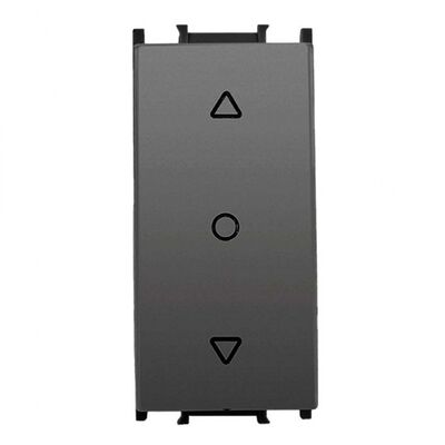 Viko Panasonic Thea Modüler Füme 1M Tek Düğmeli Jaluzi Anahtar Düğme/Kapak (Mekanizma Hariç) - 1