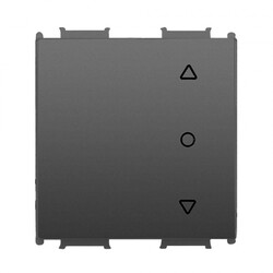 Viko Panasonic Thea Modüler Füme 2M Tek Düğmeli Jaluzi Anahtar Düğme/Kapak (Mekanizma Hariç) - 1