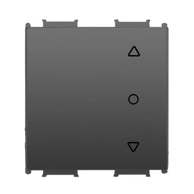 Viko Panasonic Thea Modüler Füme 2M Tek Düğmeli Jaluzi Anahtar Düğme/Kapak (Mekanizma Hariç) - 1