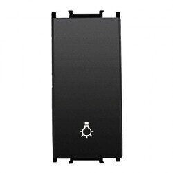 Viko Panasonic Thea Modüler Siyah 1M Light Düğme/Kapak (Mekanizma Hariç) - 1