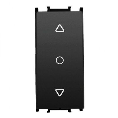 Viko Panasonic Thea Modüler Siyah 1M Tek Düğmeli Jaluzi Anahtar Düğme/Kapak (Mekanizma Hariç) - 1