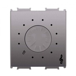 Viko Panasonic Thea Modüler Antrasit 2M Acil Anonslu Müzik Yayın Anahtarı Mekanizma + Düğme/Kapak - 1