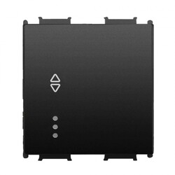 Viko Panasonic Thea Modüler Siyah 2M Işıklı Veavien Anahtar Düğme/Kapak - 1