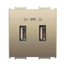 Viko Panasonic Thea Modüler Dore 2M USB Priz Mekanizma + Düğme/Kapak - 1