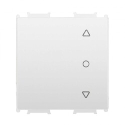Viko Panasonic Thea Modüler Opak Beyaz 2M Tek Düğmeli Jaluzi Anahtar Düğme/Kapak - 1