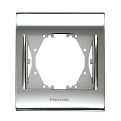 Viko Panasonic Thea Blu Chrome + Beyaz Tekli Çerçeve - 1