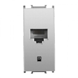 Viko Panasonic Thea Modüler Metalik Beyaz 1M Data Prizi Cat6 Mekanizma + Düğme/Kapak - 1