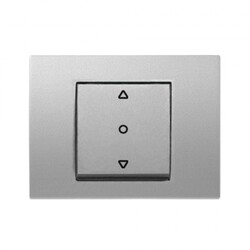 Thea / Pan Blu Metalik Beyaz Tek Düğme Jaluzi Düğme/Kapak Wbtr00235mw-Tr - 1