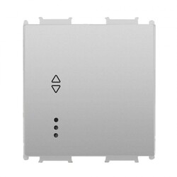 Viko Panasonic Thea Modüler Metalik Beyaz 2M Işıklı Veavien Anahtar Düğme/Kapak - 1