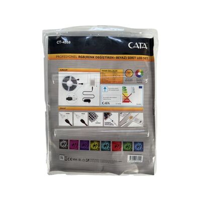 Cata Ct-4558 Rgb Şerit Led Seti (5 Mt Rgb Led 15 Renk+Trafo+Rgb Kumanda) - 4