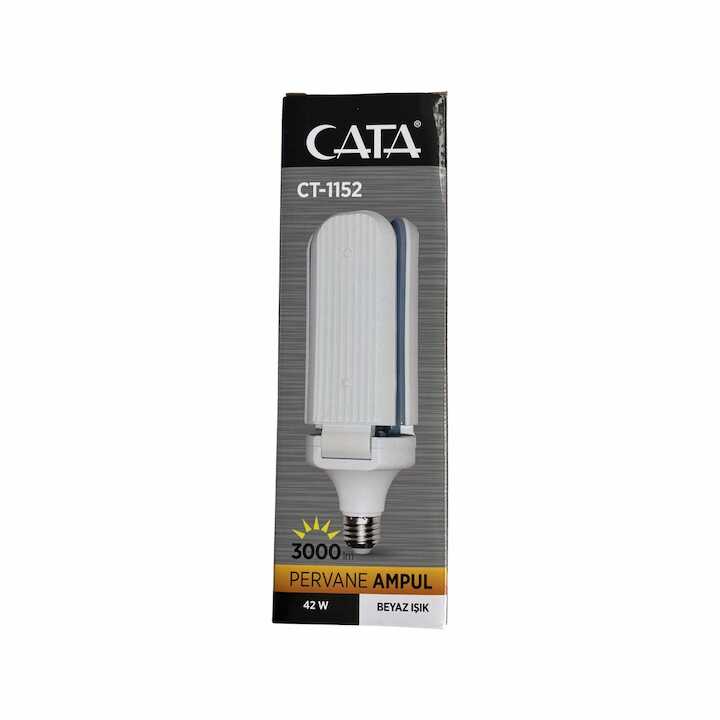 Cata 42W 3 Kollu Pervane Led Ampul (E27) Beyaz Işık
