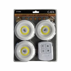 Cata Kablosuz Kumandalı Led Kabin 3Lü Set CT-5182 - 1