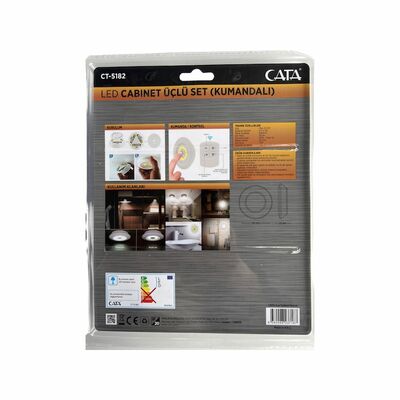 Cata Kablosuz Kumandalı Led Kabin 3Lü Set CT-5182 - 2