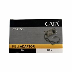 Cata CT-2553 5 Amper 220V Fişli Adaptör - 1